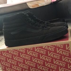 All black Vans barely worn
